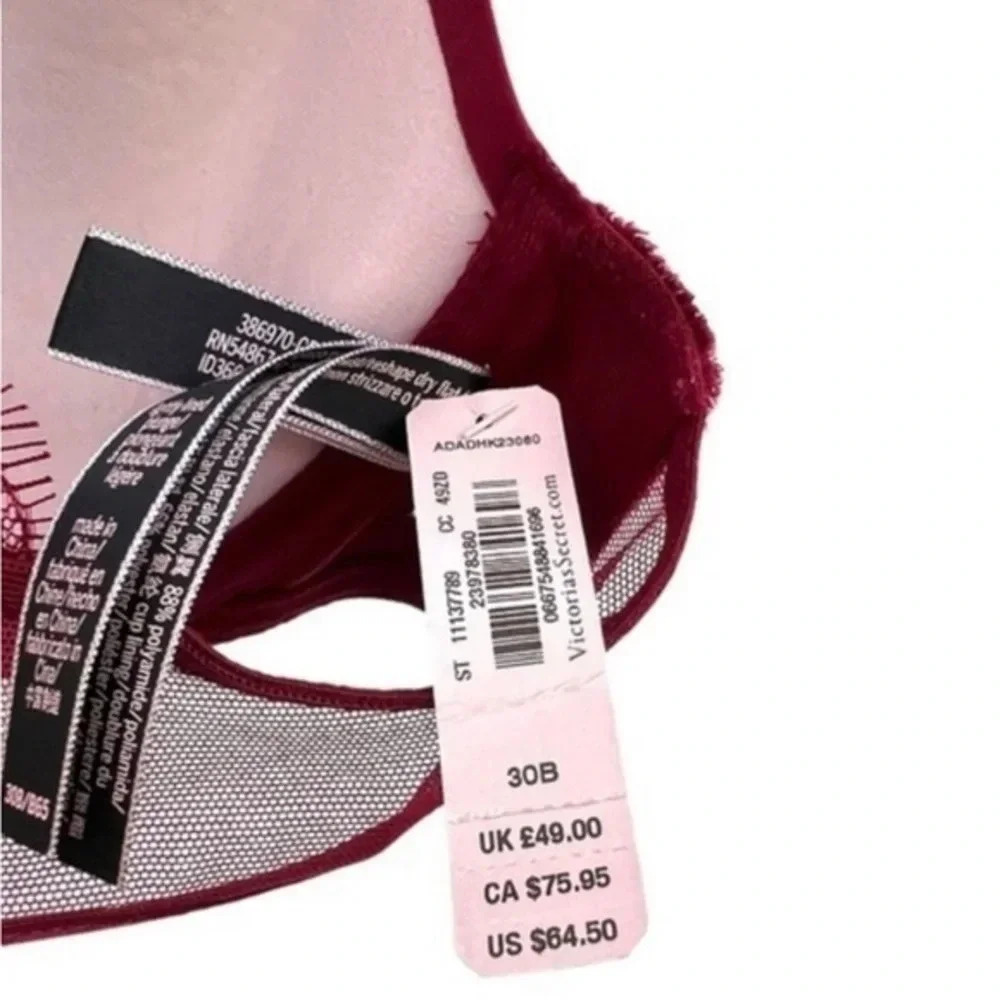 Victorias Secret Plunge Very Sexy Front Closure‎ T-Back Underwire Bra Size 30B‌ - Picture 7 of 11
